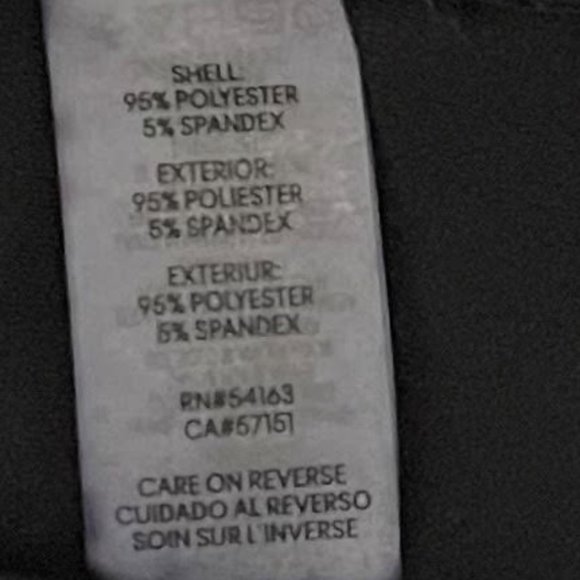 Calvin Klein Black Split Sleeve White Trim Scoop Neck Blouse - Picture 8 of 8